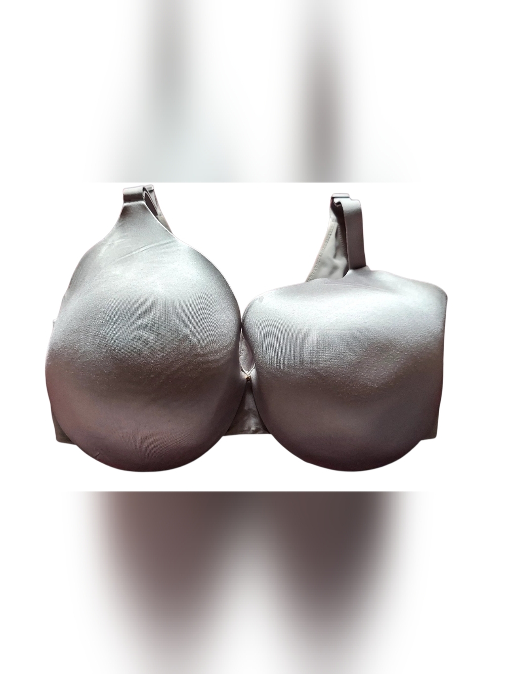 Cacique Light Gray Seamless T-Shirt Bra - Smooth Molded Cups Nwot 40H